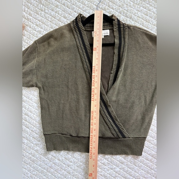 Vintage Havana Sweater Y2K Academia Cottage Pullover Cardigan | Olive Green | M - Picture 8 of 16
